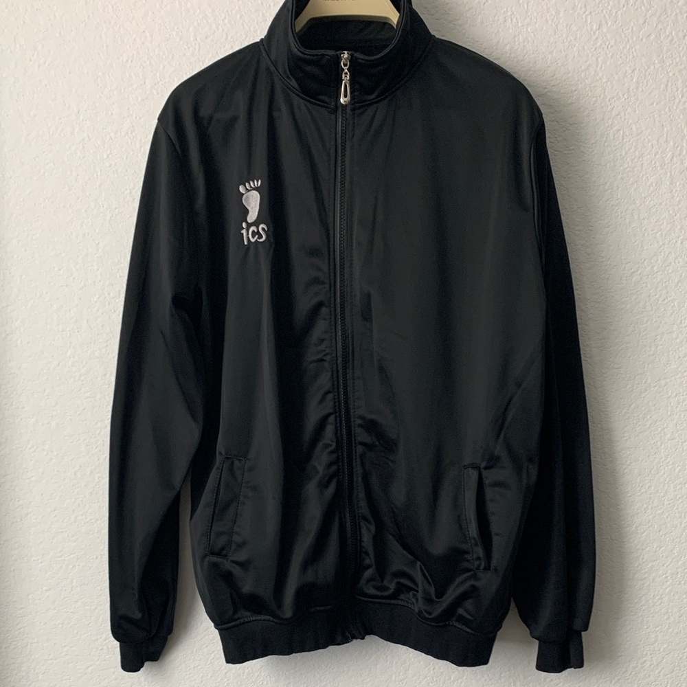 Men's Classic Black Windbreaker Jacket